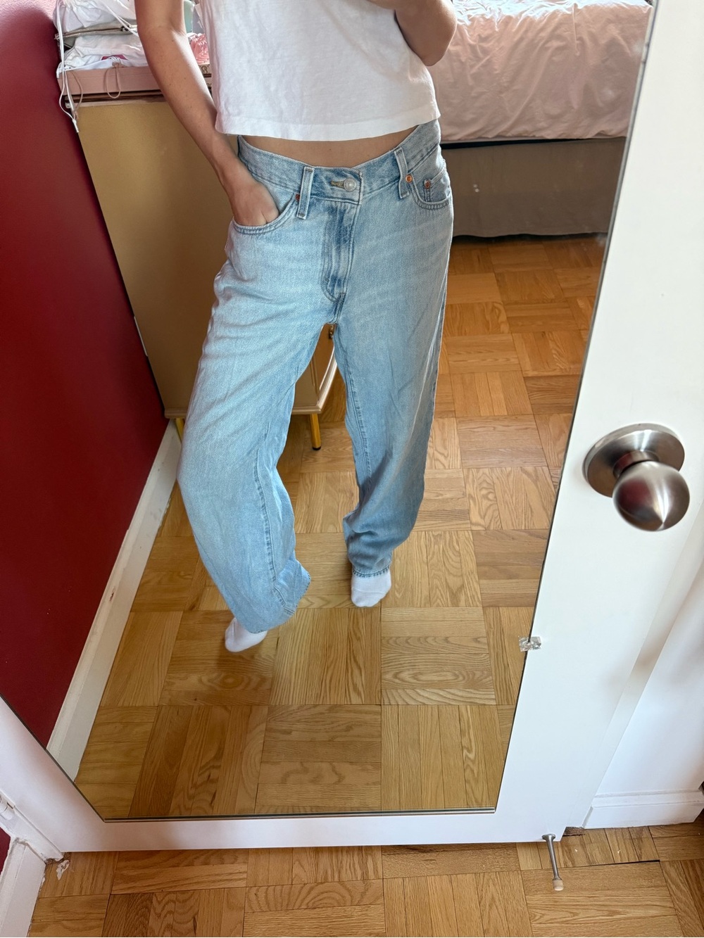 Levi's Light Blue Straight Leg Jeans